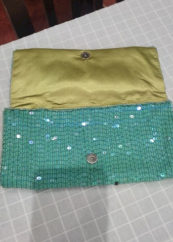 Accessorize Boncuklu Nakışlı Turkuaz Kadın Portföy Çanta