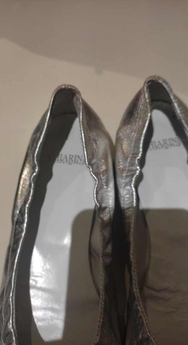 Gri Blok Topuklu Kadın Babetler - Görsel 2