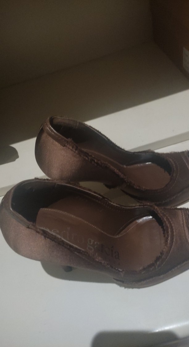 Kahverengi Süet Platform Topuklu Kadın Ayakkabı - Görsel 2