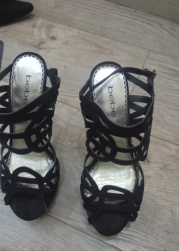 Siyah Yılan Desenli Tokalı Stiletto - Görsel 3