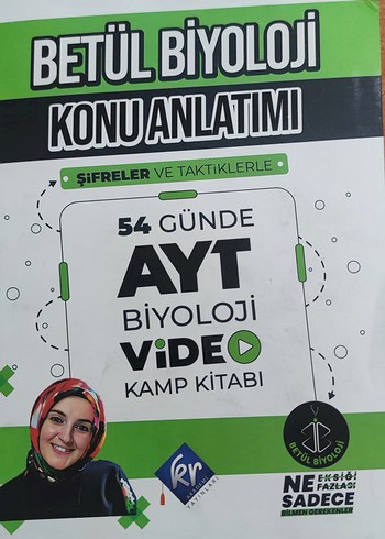 Betül Biyoloji 54 Günde AYT Video Kamp Kitabı