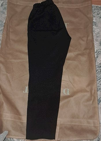 LC Waikiki Siyah Kadın havuç Kumaş Pantolon