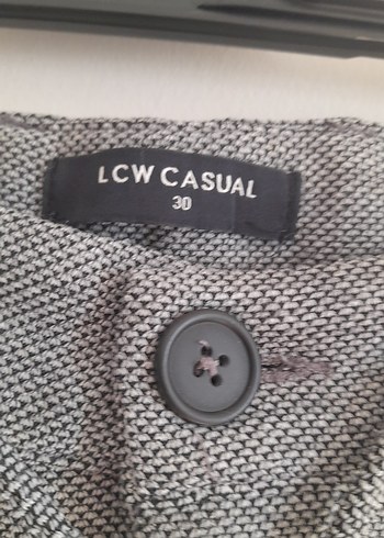 Düğmeli Gri Erkek Mini Şort - Görsel 2