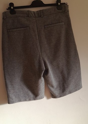 Düğmeli Gri Erkek Mini Şort - Görsel 5