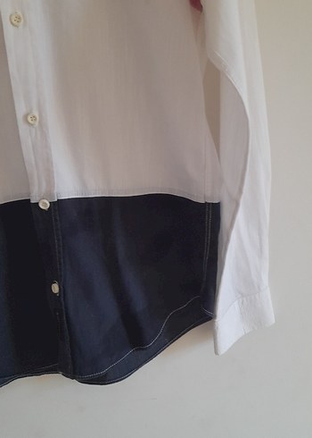 Erkek Renk Bloklu Pamuklu Gömlek - Görsel 3