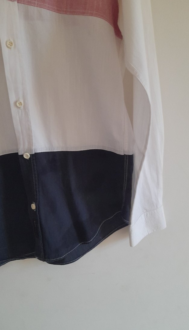 Erkek Renk Bloklu Pamuklu Gömlek - Görsel 3