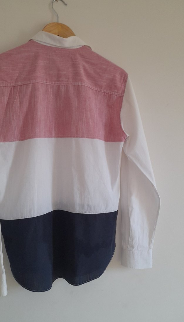 Erkek Renk Bloklu Pamuklu Gömlek - Görsel 4