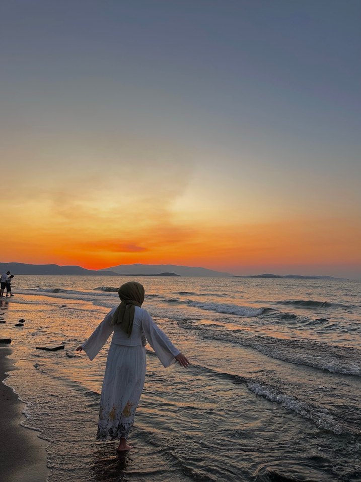Bohem Uzun Beyaz nakışlı etek takım - Görsel 3