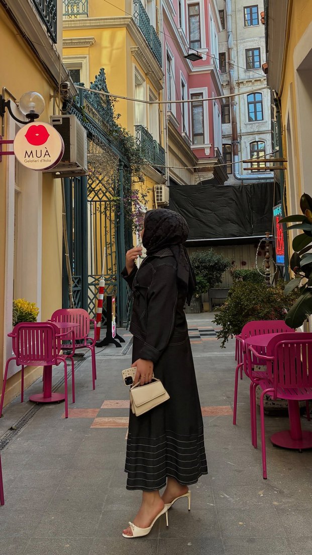 Kadın Siyah Denim Takım - Görsel 2