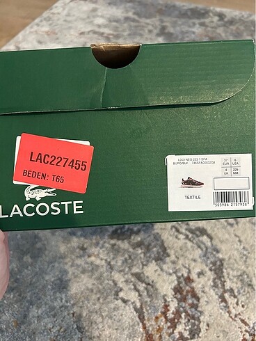37 Beden bordo Renk Lacoste L003 Neo Sneaker