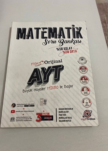 AYT Matematik Soru Bankası Mikro Orijinal