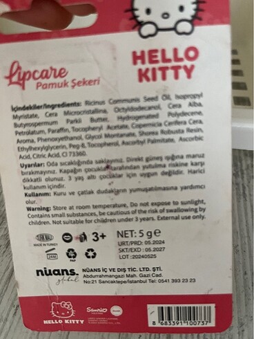 Diğer Hello kitty lipbalm