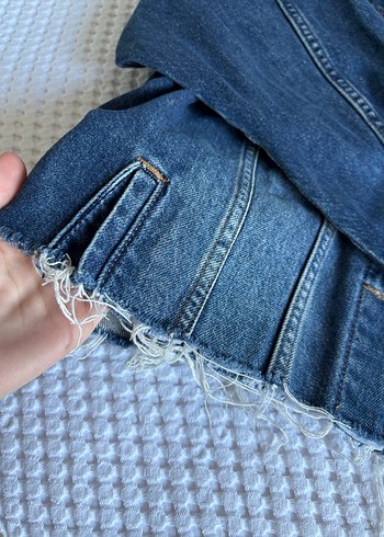 36 Beden mavi Renk Lc waikiki Kadın Düğmeli Mavi Kadın Denim Ceket