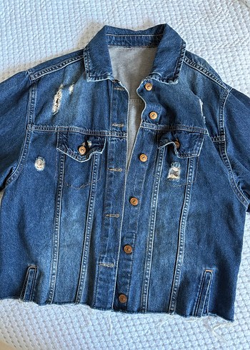 Lc waikiki Kadın Düğmeli Mavi Kadın Denim Ceket