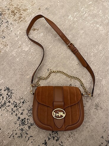 Orjinal Coach Saddle Bag Deri