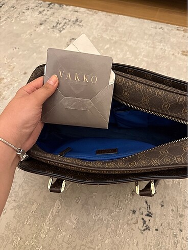 Beden Orijinal Vakko Monogram PVC El Çantası