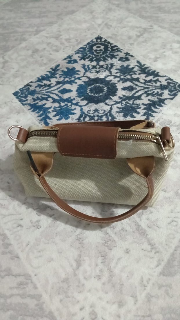 krem renk canta - Görsel 2