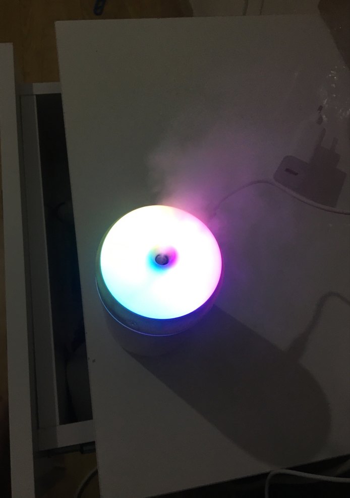 Beyaz LED Işıklı Taşınabilir Hava Nemlendirici - Görsel 2