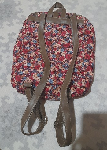 Beden Çiçek Desenli Vintage Kadın Sırt Çantası