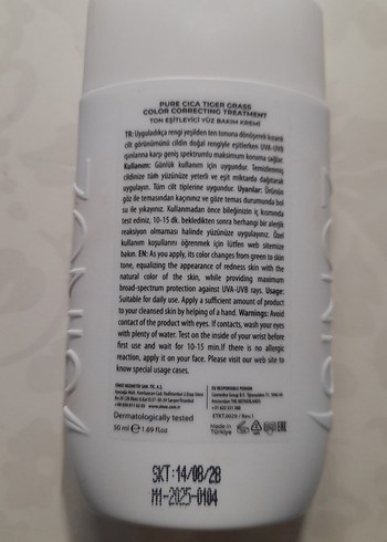 Sinoz Pure Cica SPF 50+ Ton Eşitleyici Yüz Kremi - Görsel 2