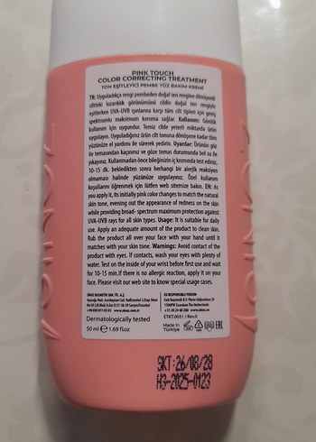 SiNOZ Pink Touch Renk Düzeltici Güneş Kremi SPF 50 - Görsel 2