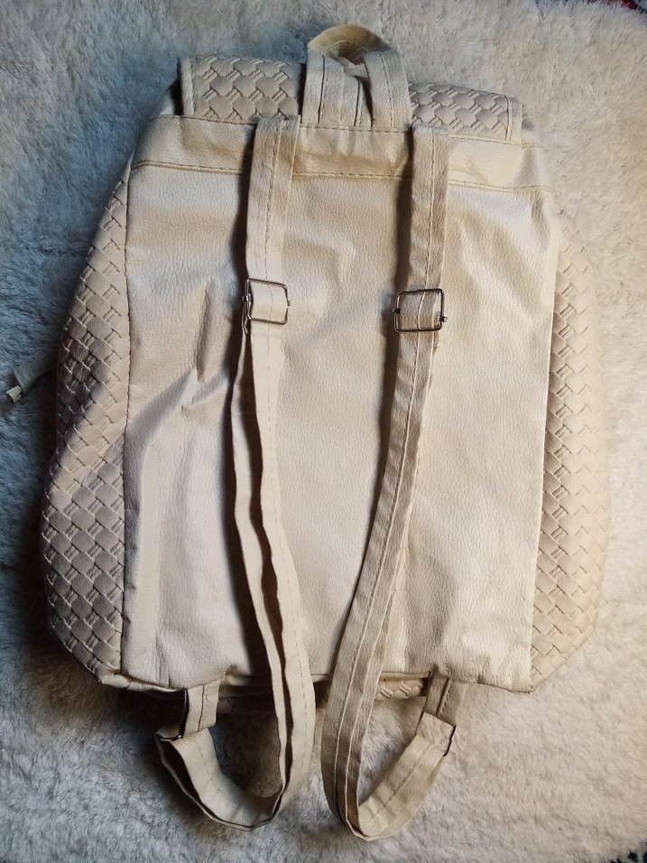 Bej Kadın Sırt Çantası - Görsel 3