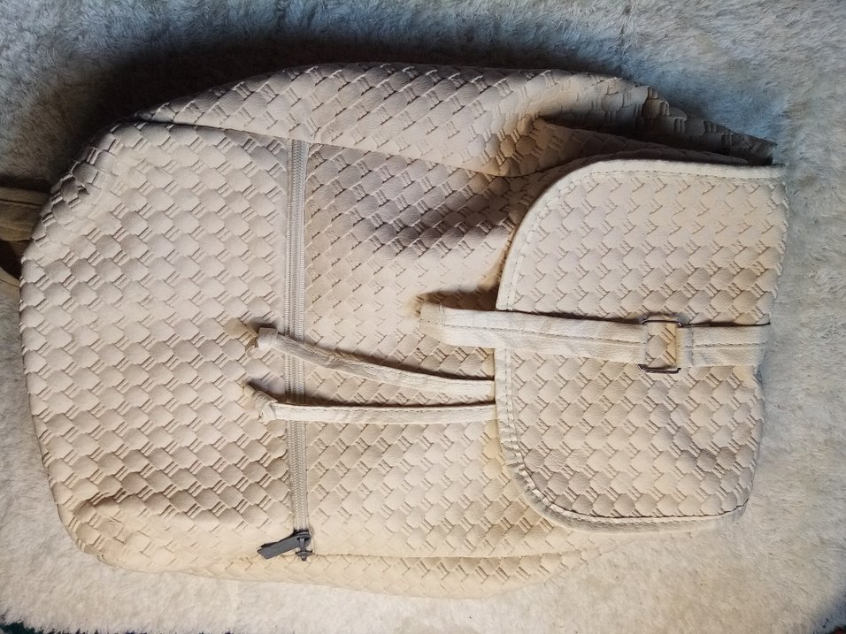 Bej Kadın Sırt Çantası - Görsel 2