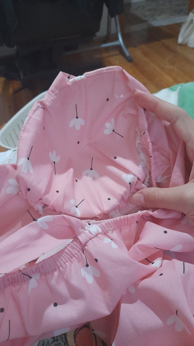 Pembe Elbise Pilili ve Askılı - Görsel 5