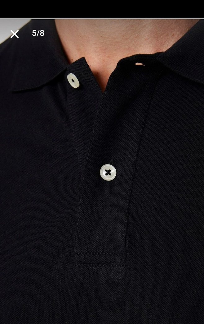 Tudors Orjinal Erkek Siyah Kısa Kollu Polo Yaka Tişört - Görsel 4