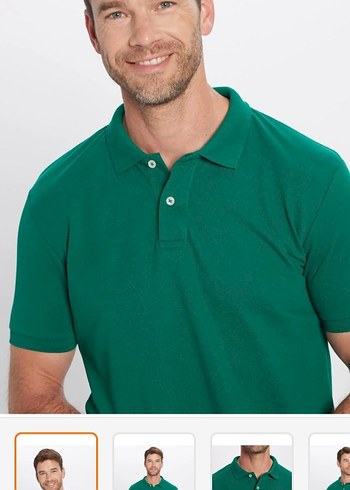 Tudors Orjinal Erkek Yeşil Kısa Kollu Polo Tişört - Görsel 2