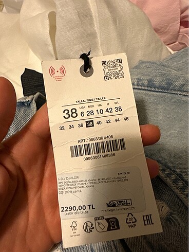 m Beden mavi Renk Zara Pantolon