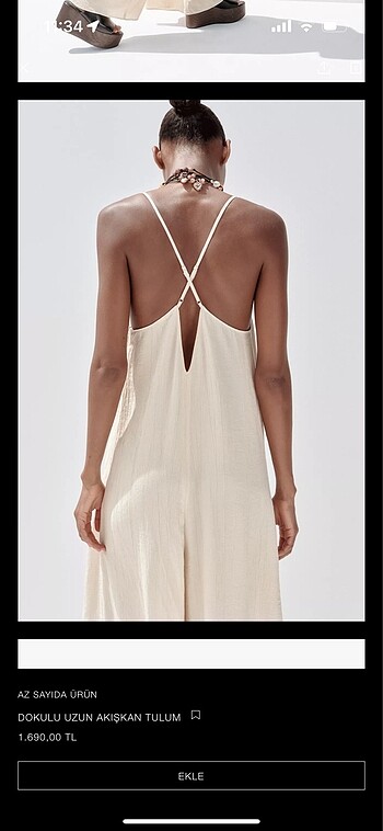 xs Beden Zara tulum