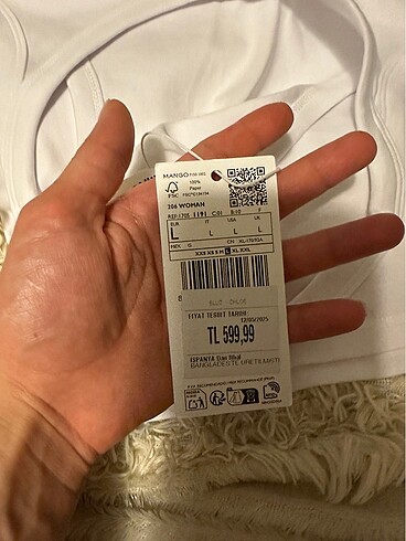 l Beden Mango askılı bluz