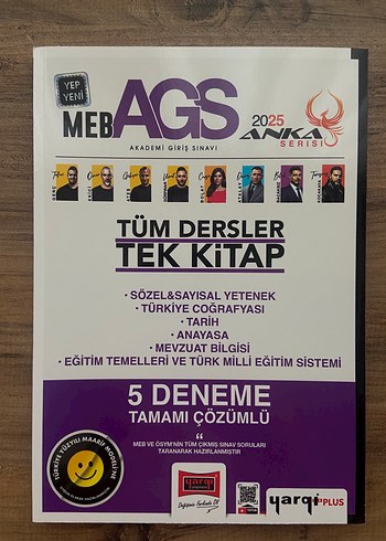 MEB AGS 2025 Tüm Dersler Tek Kitap 5 Deneme