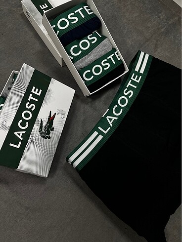 l/xl Beden Lacoste 3'lü Erkek Boxer