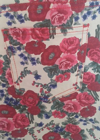 Çiçek Desenli kadın pantolon - Görsel 8