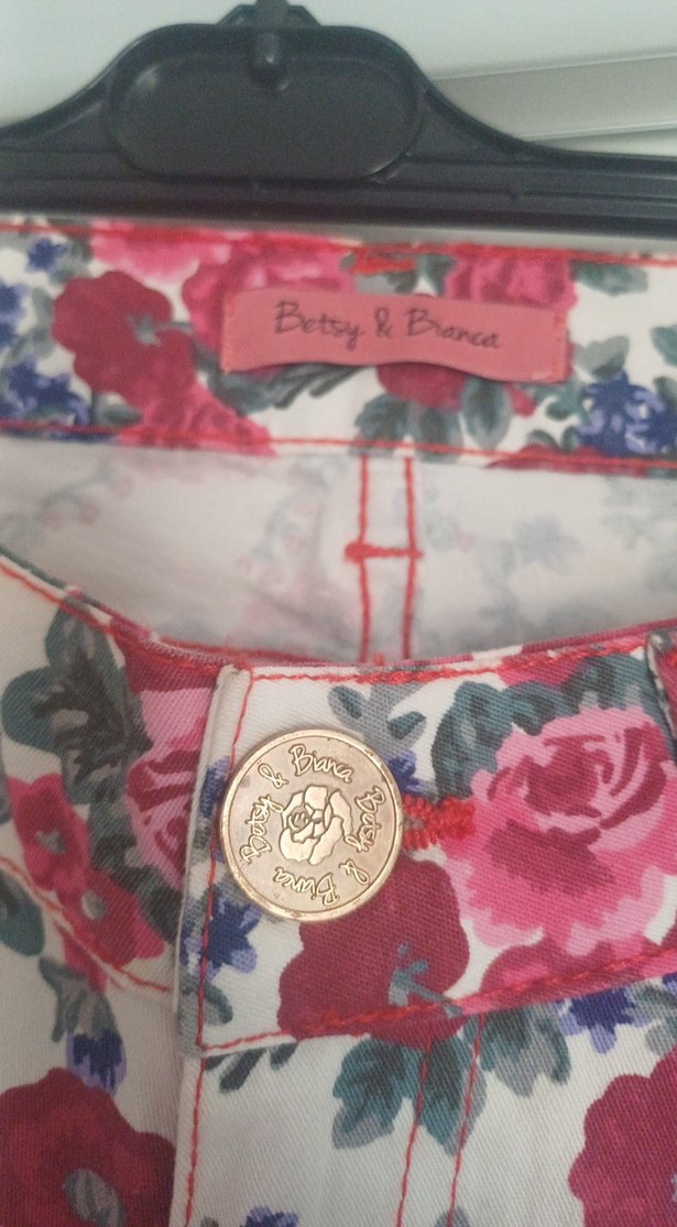 Çiçek Desenli kadın pantolon - Görsel 3