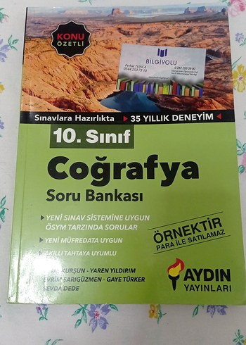 10. Sınıf Coğrafya Soru Bankası - Aydın Yayınları