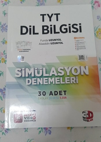 TYT Dil Bilgisi Simülasyon Denemeleri 30 Adet