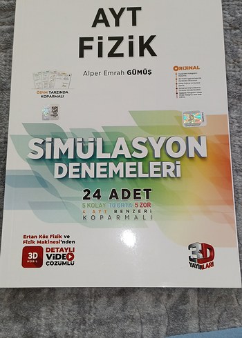 AYT Fizik Simülasyon Denemeleri 24'lü Kitap