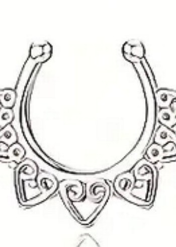 Parlak Kadın Sahte Burun piercing - Görsel 2