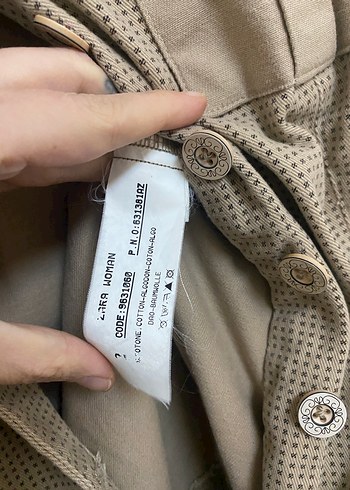 Zara Bej Kemerli Kadın Tulum - Görsel 5