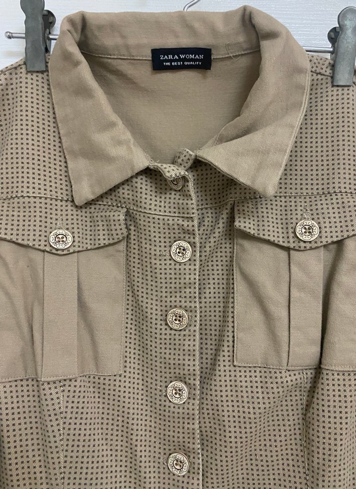 Zara Bej Kemerli Kadın Tulum - Görsel 3