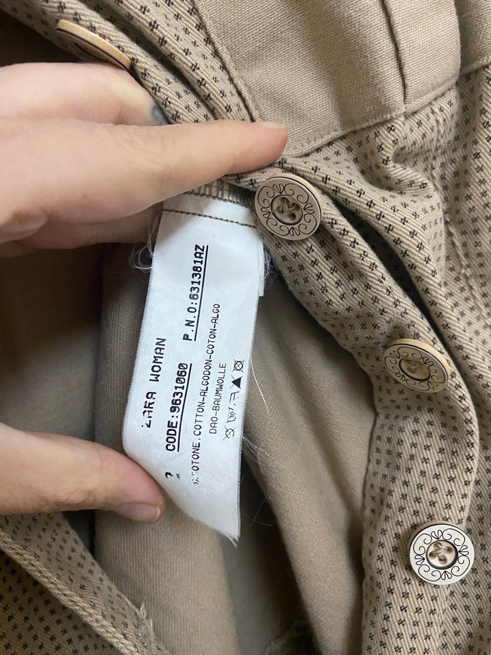 Zara Bej Kemerli Kadın Tulum - Görsel 5