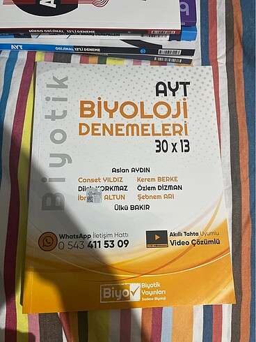 BİYOTİK AYT BİYOLOJİ DENEMESİ