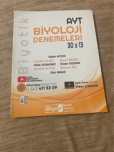 Ayt biyoloji deneme