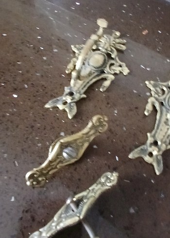 Zincir Detaylı Vintage Kadın Kol Düğmeleri - Görsel 3