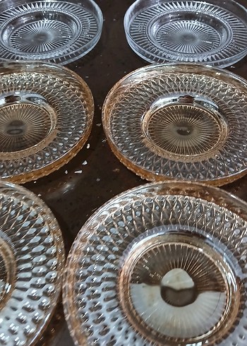 Parlak Beyaz Cam Tabak Seti 10 lu - Görsel 2