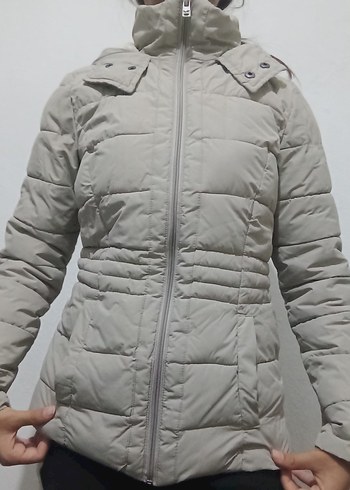LTB Gri Kısa Midi Kadın Kışlık Mont