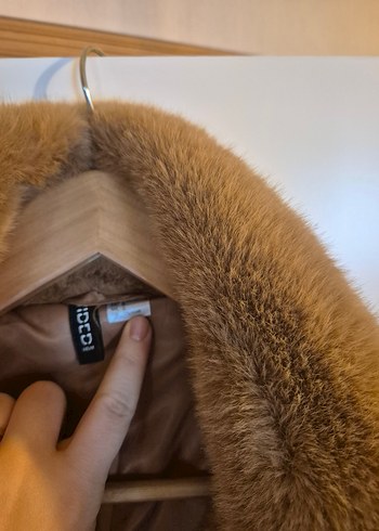 l Beden kahverengi Renk H&M kürk ceket-mont